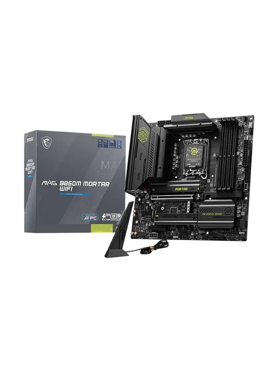 MSI Материнская плата MAG B860M MORTAR WIFI LGA1851 Intel B860 m