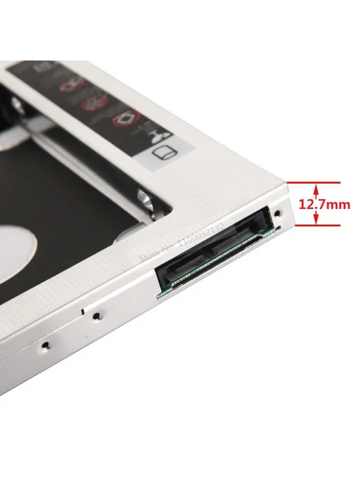 Нет бренда Optical Bay Caddy для Dell Inspiron 12.7 мм SATA HDD SSD, вариант, фото 3
