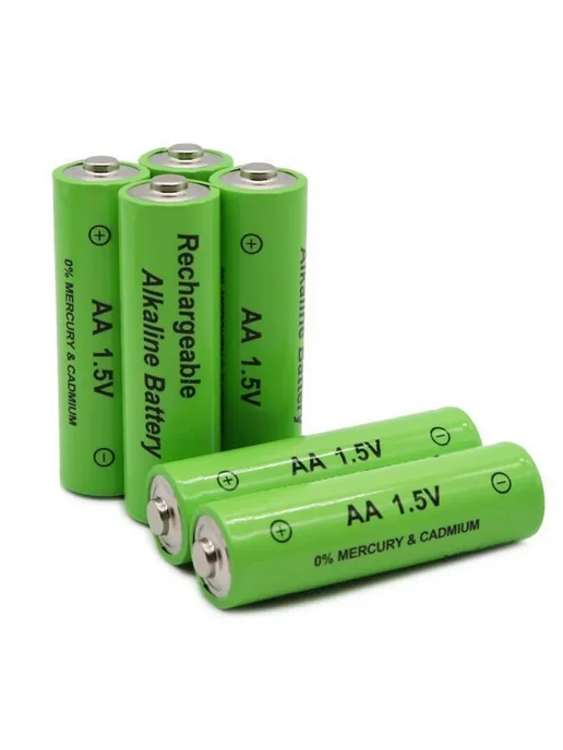4 щелочные батарейки AA 1.5В Черный, черный, фото 2