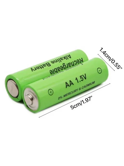 4 щелочные батарейки AA 1.5В Черный, черный, фото 4