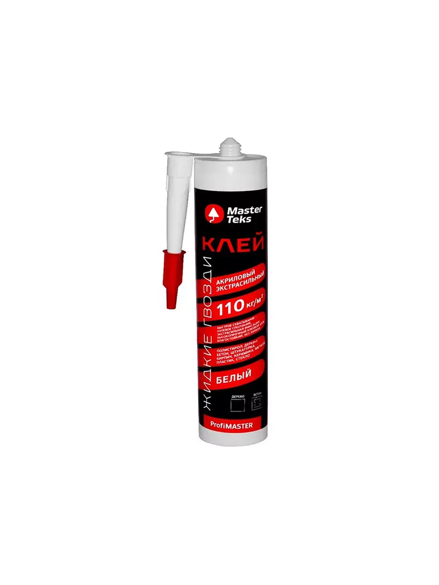 Жидкие гвозди ProfiMaster 110 кг м2 Белый 0,43 кг