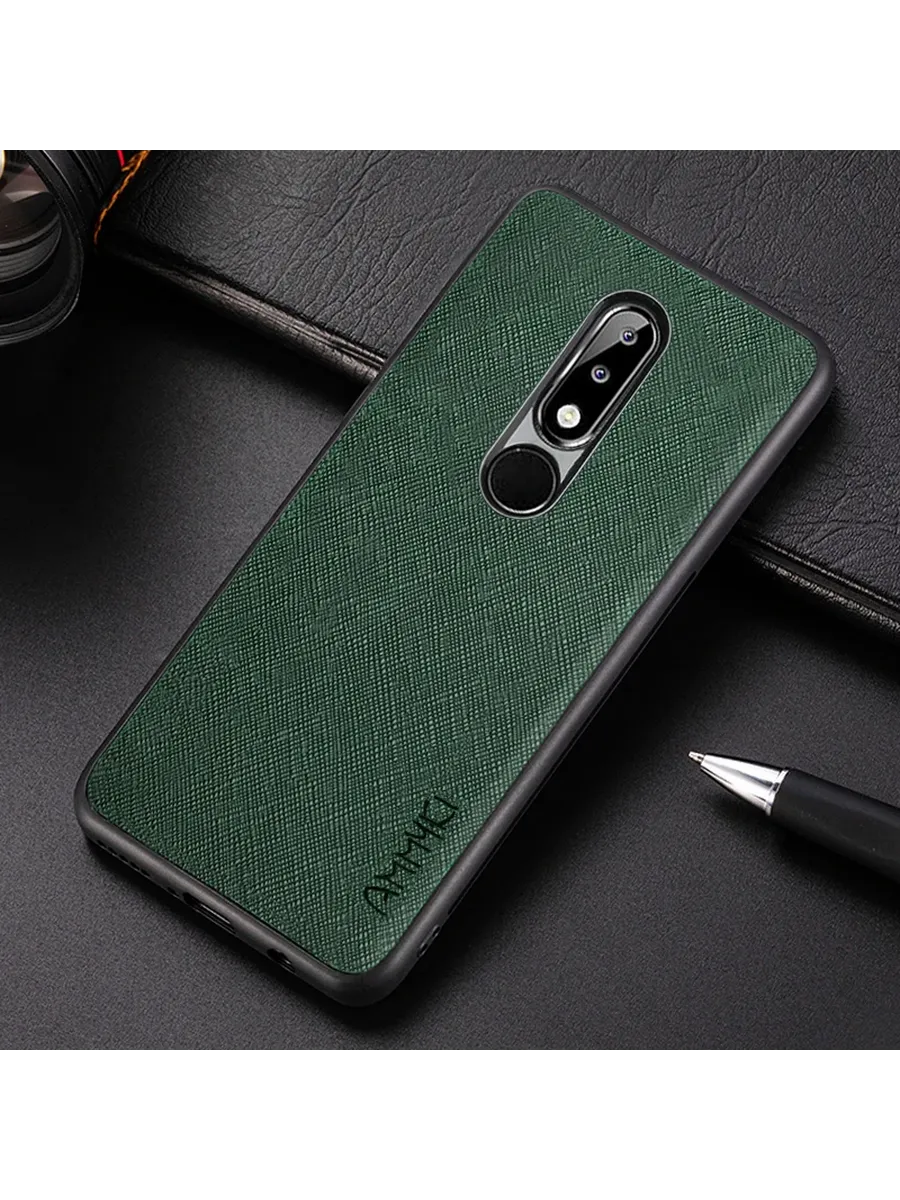 Однотонный чехол для Nokia 3.1 5,1 8,1 Plus, Темно-зеленый