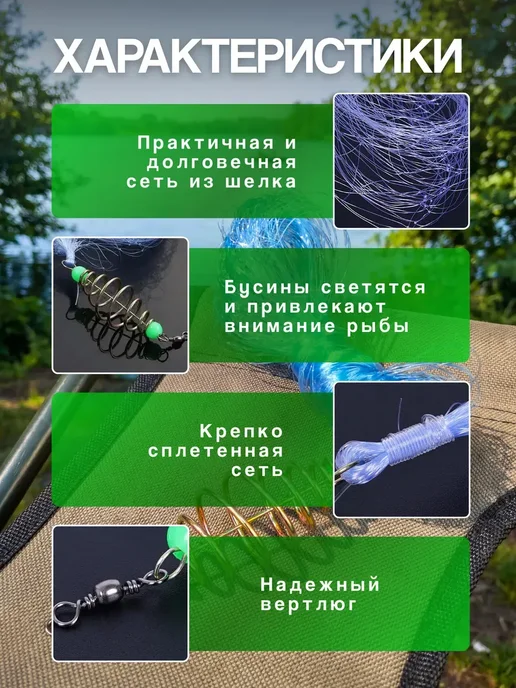 Клюёт_174 Фидерная кормушка с леской 5см, синий, фото 2