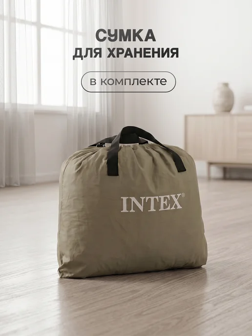 Intex Матрас надувной 152х203х36 см, 203x36 см, фото 7