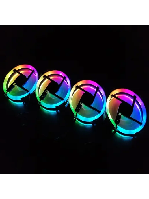 Arikatong FREEZEMOD Aurora Rainbow RGB вентилятор 12 см 1pcs only fan, 1 шт, фото 7