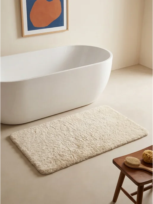 Lanima di casa Коврик пушистый 50х80 для ванной и туалета, 50x80, фото 2