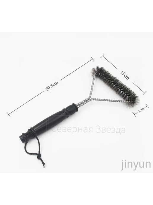 Щетка для чистки гриля, нерж. сталь, 1 шт, 1 шт, фото 5
