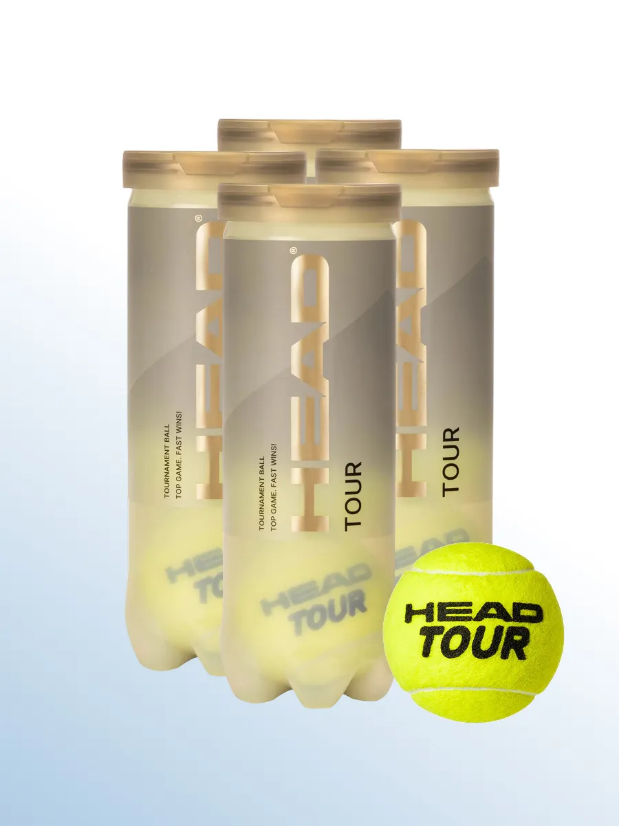 Теннисные мячи HEAD Tour, 12 шт. (4х3 шт.)