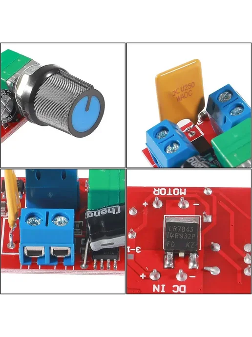 Нет бренда Регулятор скорости двигателя 5A 6шт 6pcs, 6 шт, 6 шт, фото 4