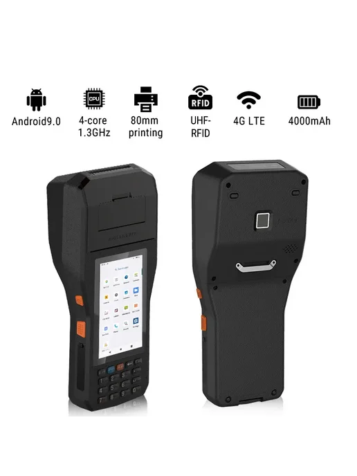 QS Портативный POS-терминал Android со сканером basic, черный, фото 4