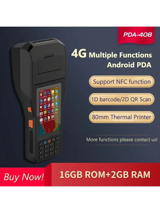 QS Портативный POS-терминал Android со сканером basic, черный, фото 6