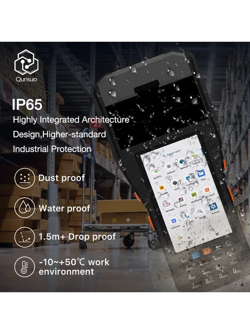 QS Портативный POS-терминал Android со сканером basic, черный, фото 7
