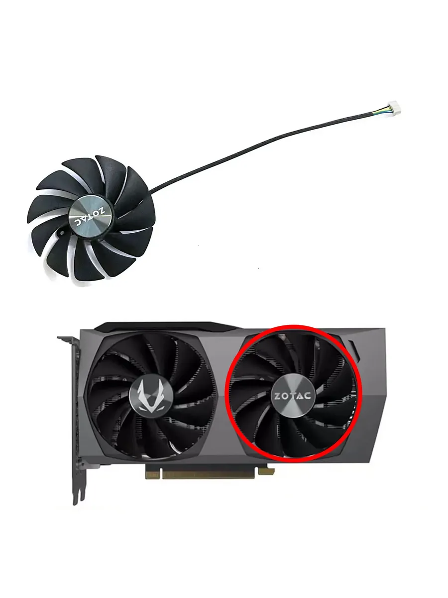LZQLY вентилятор для видеокарты Zotac GeForce RTX 3060 3060T