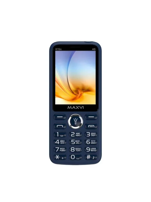 Maxvi Мобильный телефон кнопочный для пожилых и детей K15n, 4 г, синий, фото 3