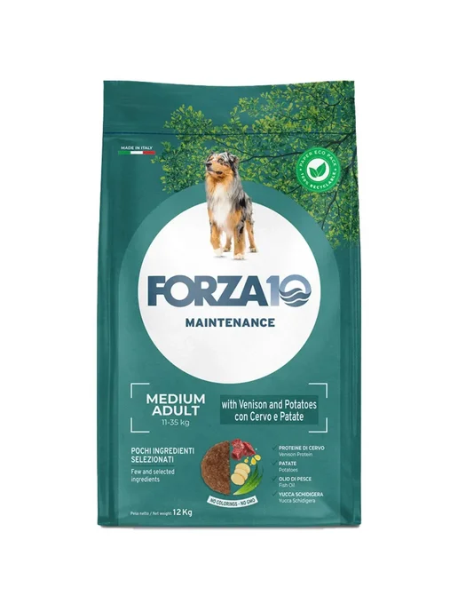 Сухой корм Forza10 Maintenance для собак, средние, оленина, 12 кг