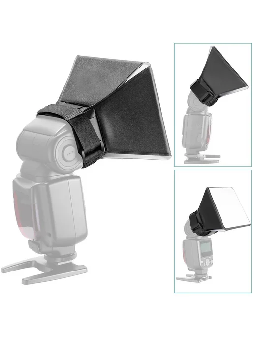 ZUIDID Мини-диффузор 10x13 см для вспышки DSLR Speedlite Speed Ligh, 10x13 см, фото 2