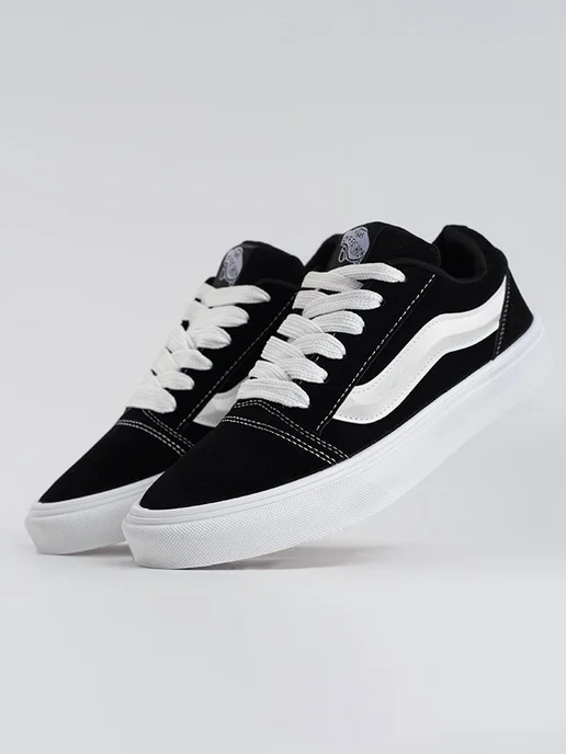 УЛИЦА комфорта Кеды демисезонные VANS Knu Skool, черный, фото 2