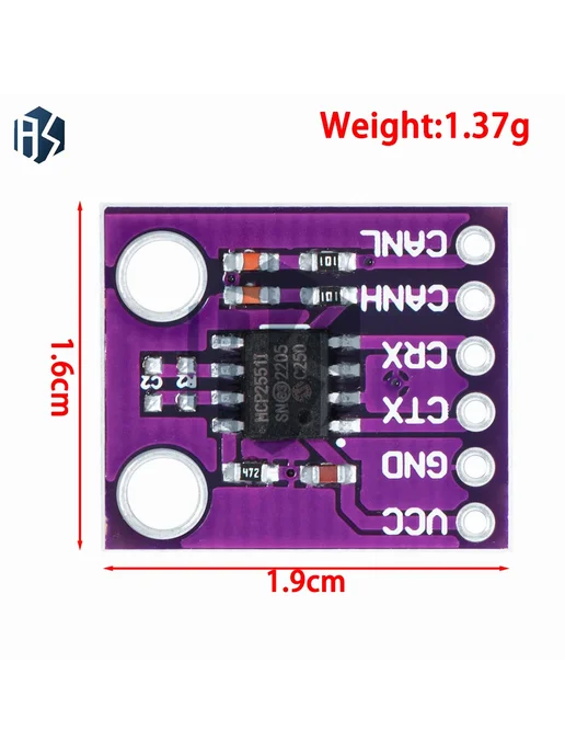 baishundianzi Модуль CAN-шины BS MCP2551 для Arduino, вариант, фото 3