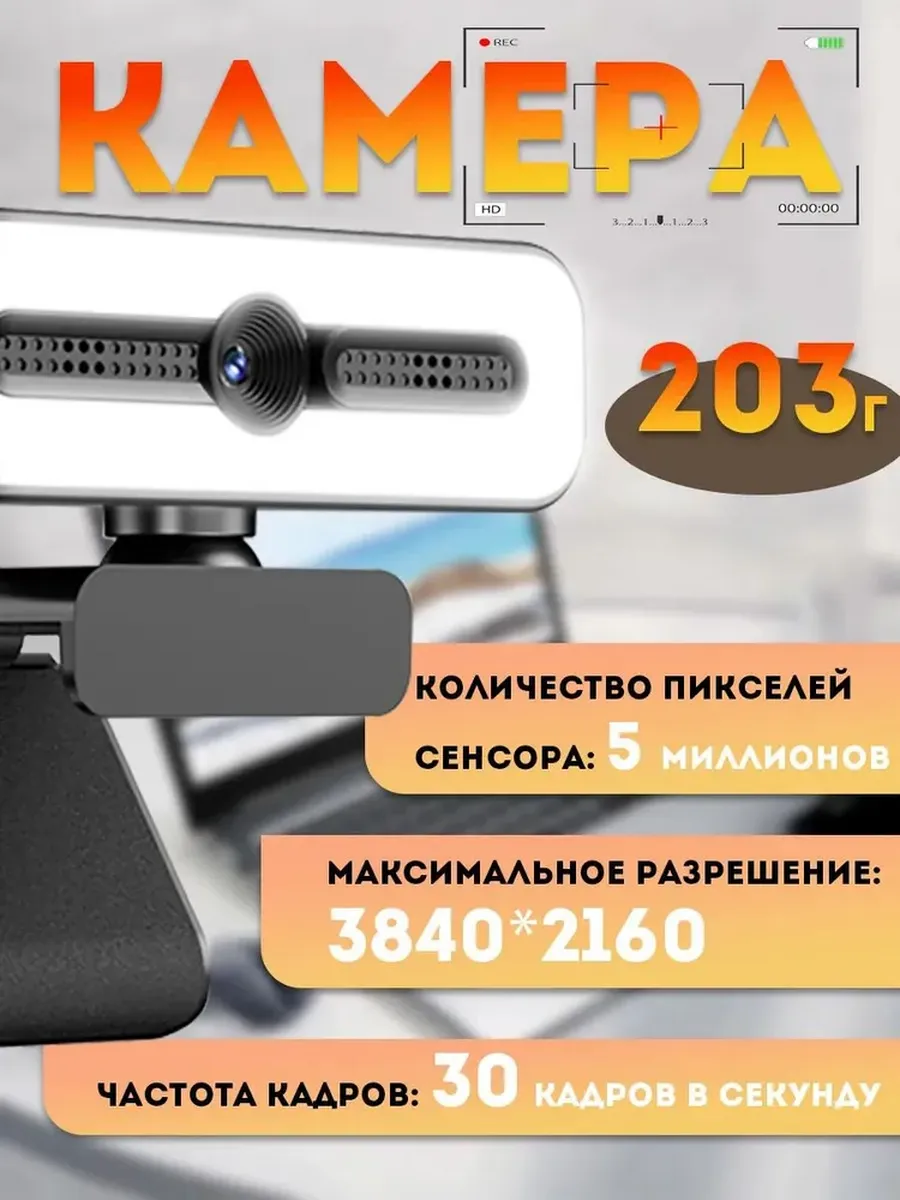 Мини WiFi камера с ИК-ночным видением