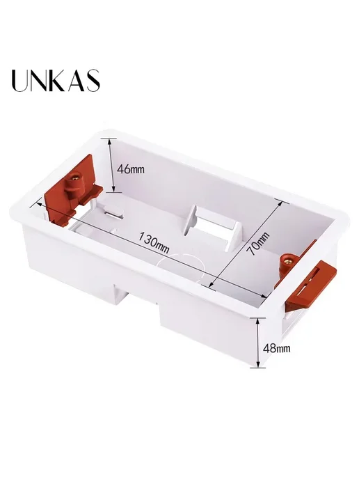 UNKAS Коробка монтажная 86MB-46 для выключателя розетки, цве, вариант, фото 5