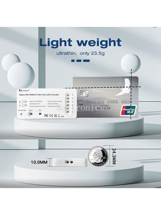 SAGE LU MEI Gledopto Zigbee Mini RGBCCT LED контроллер, вариант, фото 5