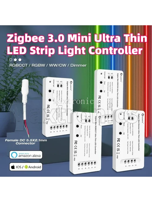 SAGE LU MEI Gledopto Zigbee Mini RGBCCT LED контроллер, вариант, фото 7