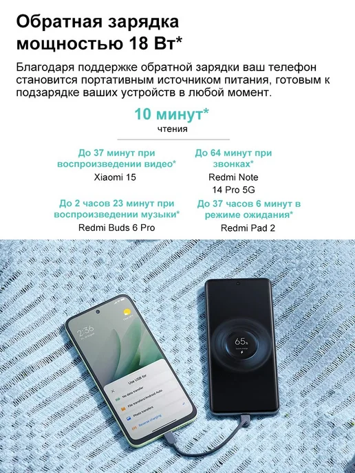 Смартфон Xiaomi Redmi 15 4/128 ГБ, зеленый, фото 8