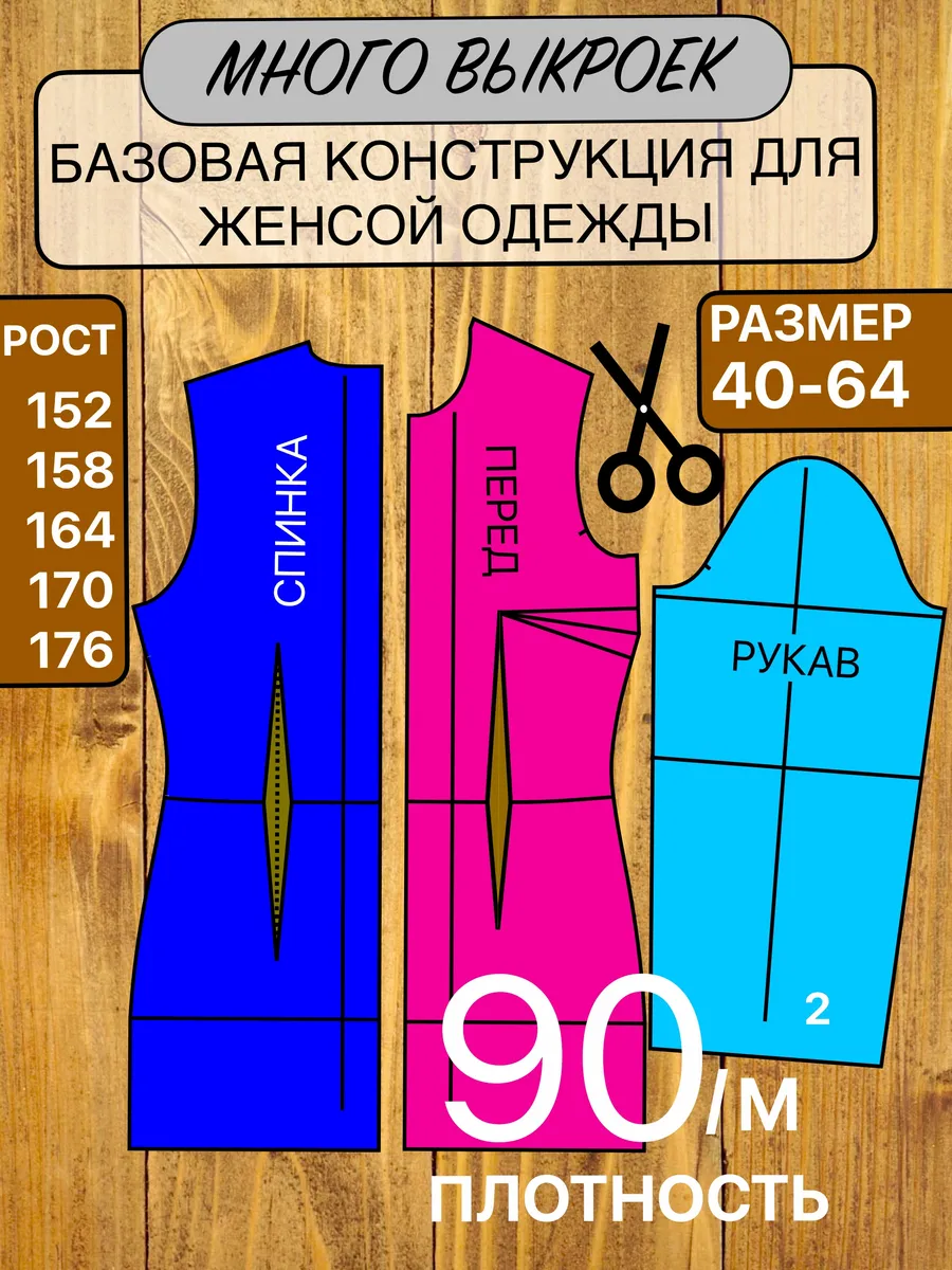 Выкройка базовая для женской одежды