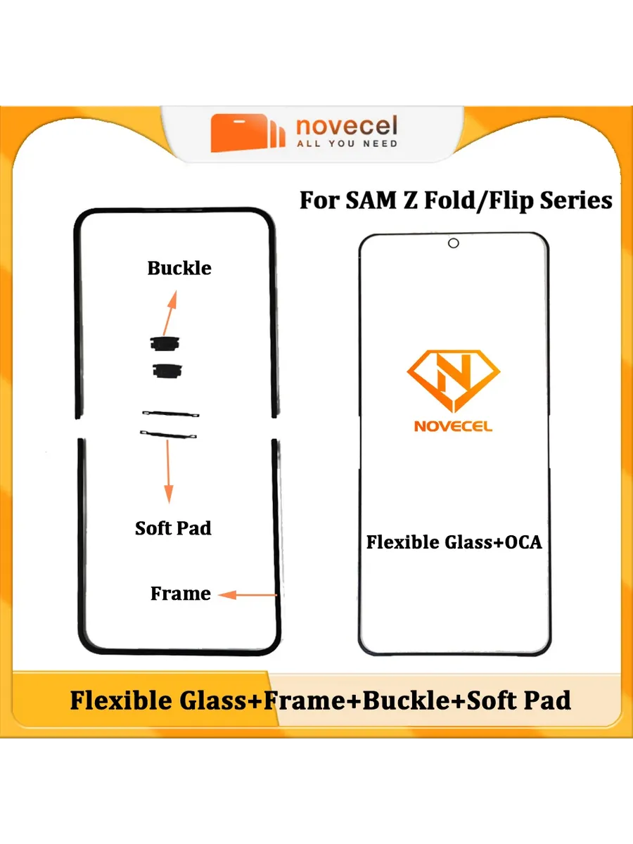 Стекло Novecel для Samsung Galaxy Z Flip 3 F711