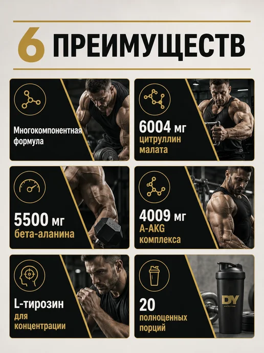 Dorian Yates Nutrition Предтренировочный комплекс Blood and Guts DY 380 г, 380 г, фото 2