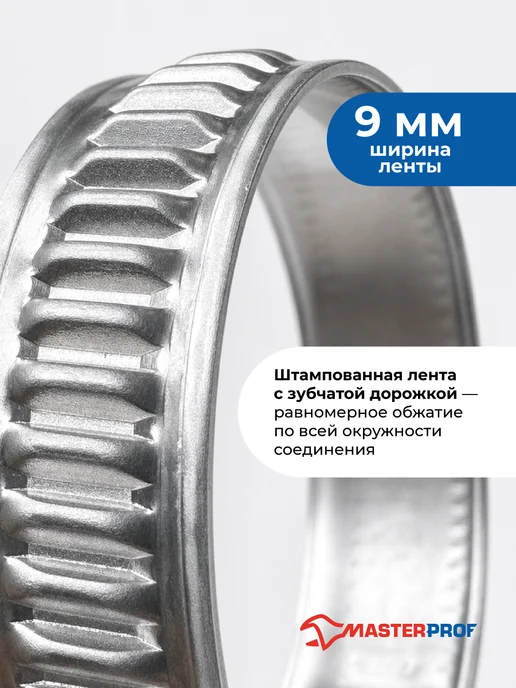 MasterProf Хомуты металлические для шланга 40-60 мм, набор 5 шт, 2 шт, фото 4