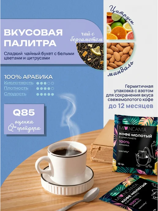 Дрип кофе Ассорти 8шт*12гр MeEncanta, 5 шт, 12 г, фото 2