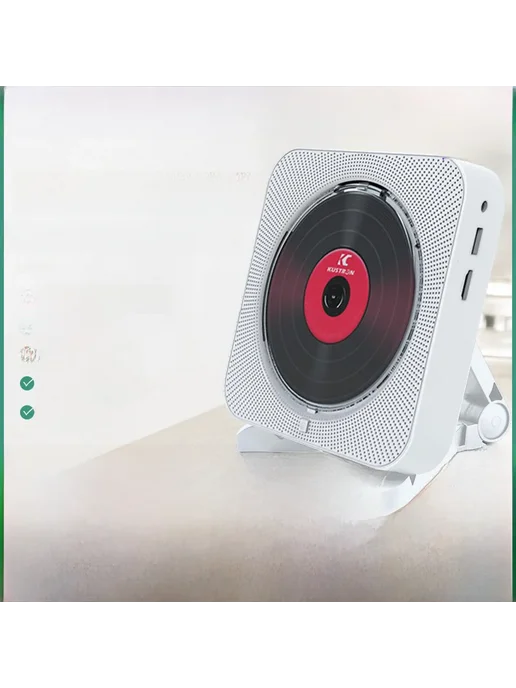 Нет бренда Портативный Bluetooth-динамик KC606 Красный, DVD white, розовый, фото 2
