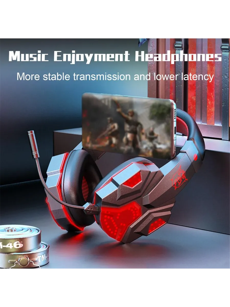 Беспроводные игровые наушники Gaming Headset черный синий