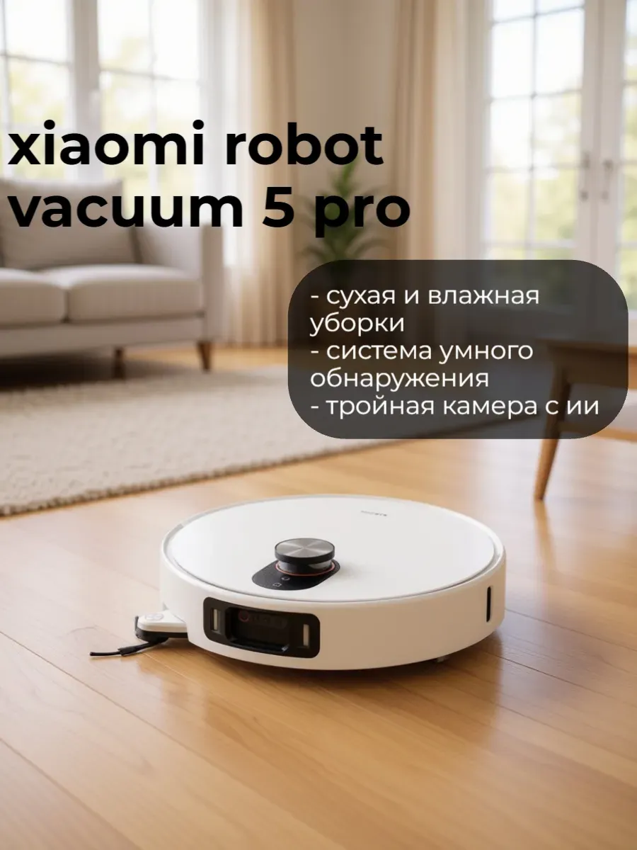 Робот-пылесос Robot Vacuum 5 Pro, белый