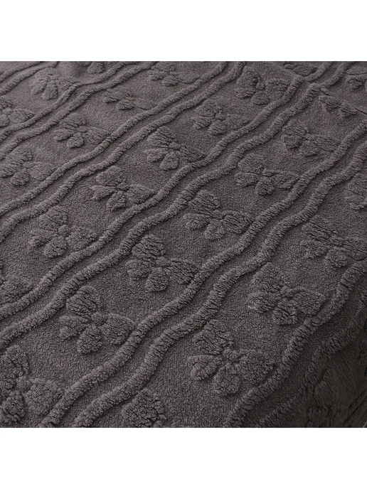HONGDA TEXTILE Плед 180x200cm пушистый на кровать на диван евро, серый, фото 8