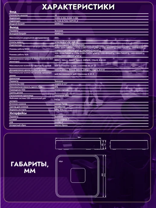 TIANDY TC-R3110 I B L Eu V1.1 видеорегистратор, вариант, фото 4