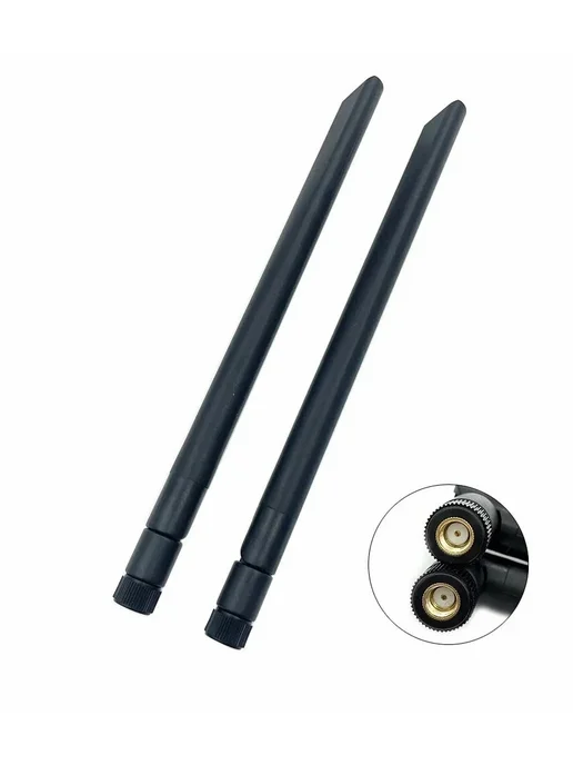 Kroks WiFi антенна 5 дБи KC5-2400 5000 SMA RP, черная, черный, фото 3