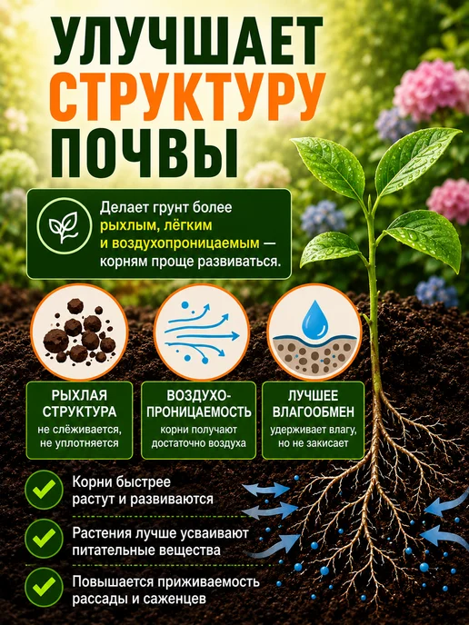 Сам себе Агроном Торф верховой кислый для гортензий 50 л, 50 л, фото 4