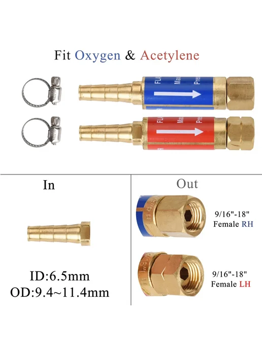 HA&VS Обратный клапан 9I16 10mm 1Pairs, вариант