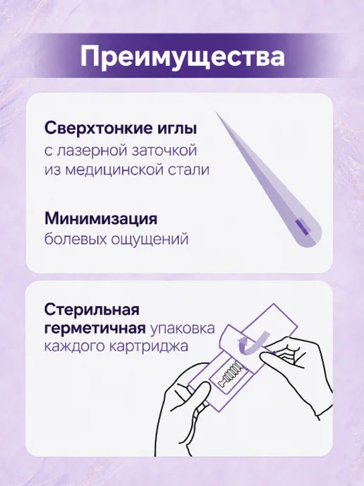 Картридж 36 игл для аппарата мезотерапии дермапен, 5 шт, 5 шт, фото 4