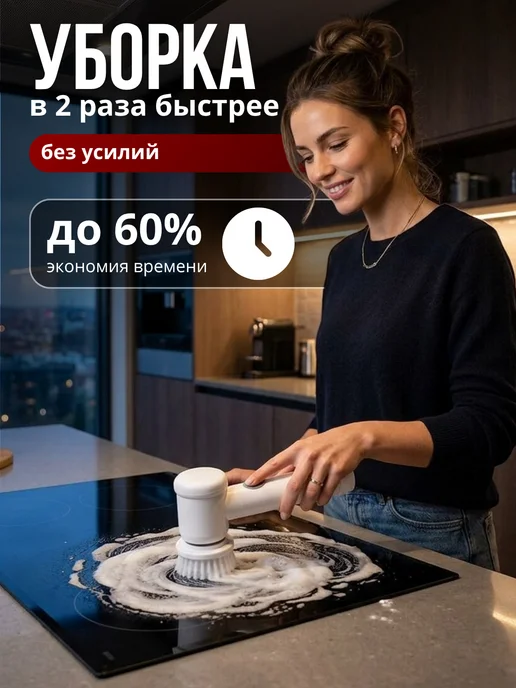DAZLE Электрическая щетка для уборки, белый, фото 3