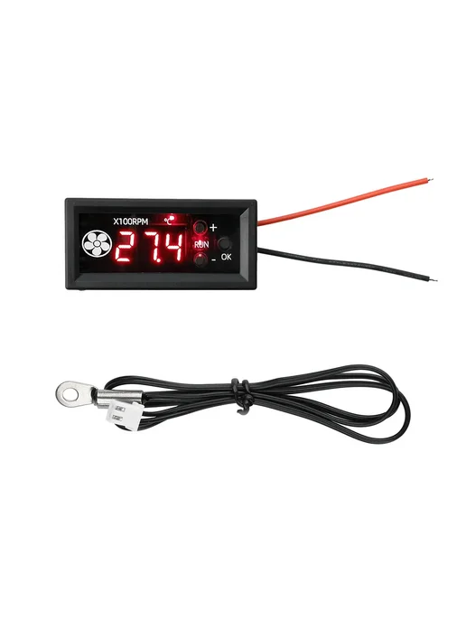 DIY NOW Тахометр цифровой 2.74 RPM, Red black line input, черный