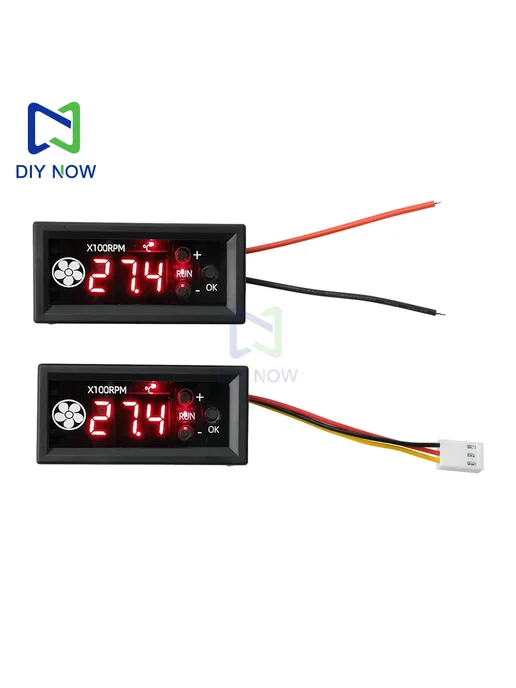 DIY NOW Тахометр цифровой 2.74 RPM, Red black line input, черный, фото 3