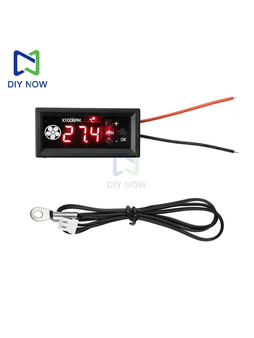 DIY NOW Тахометр цифровой 2.74 RPM, Red black line input, черный, фото 4