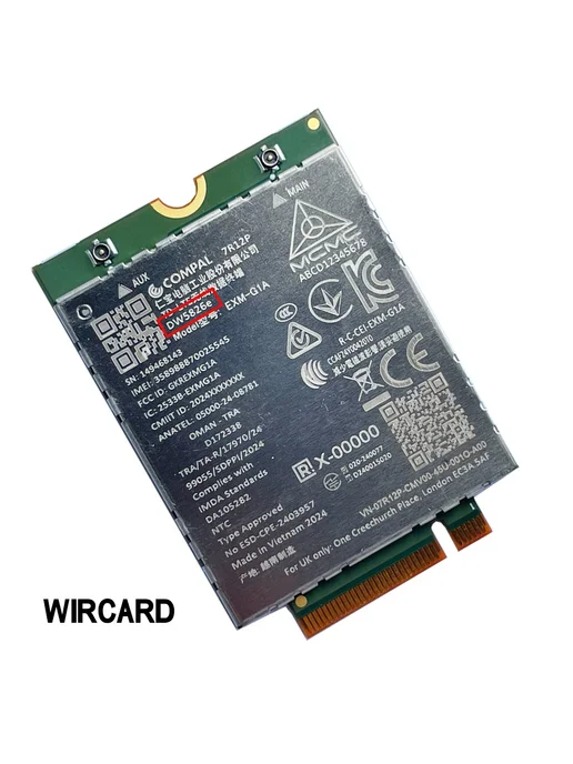WIRCARD EXM-G1A DW5826e Модуль 4G для ноутбука, 4 г, фото 3