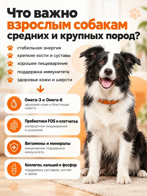 Сухой корм Культ Пэтс Ассорти для собак, мясо, 3 кг, фото 3