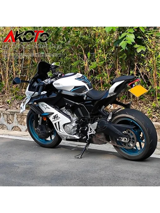 AKOTO Держатель номерного знака мотоцикла для CFMOTO 675SR N, серый, фото 4
