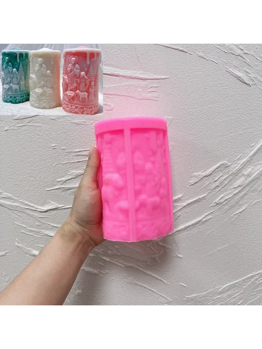 MANYDAY Силиконовые формы для свечей Рождество 5 шт, 5 шт