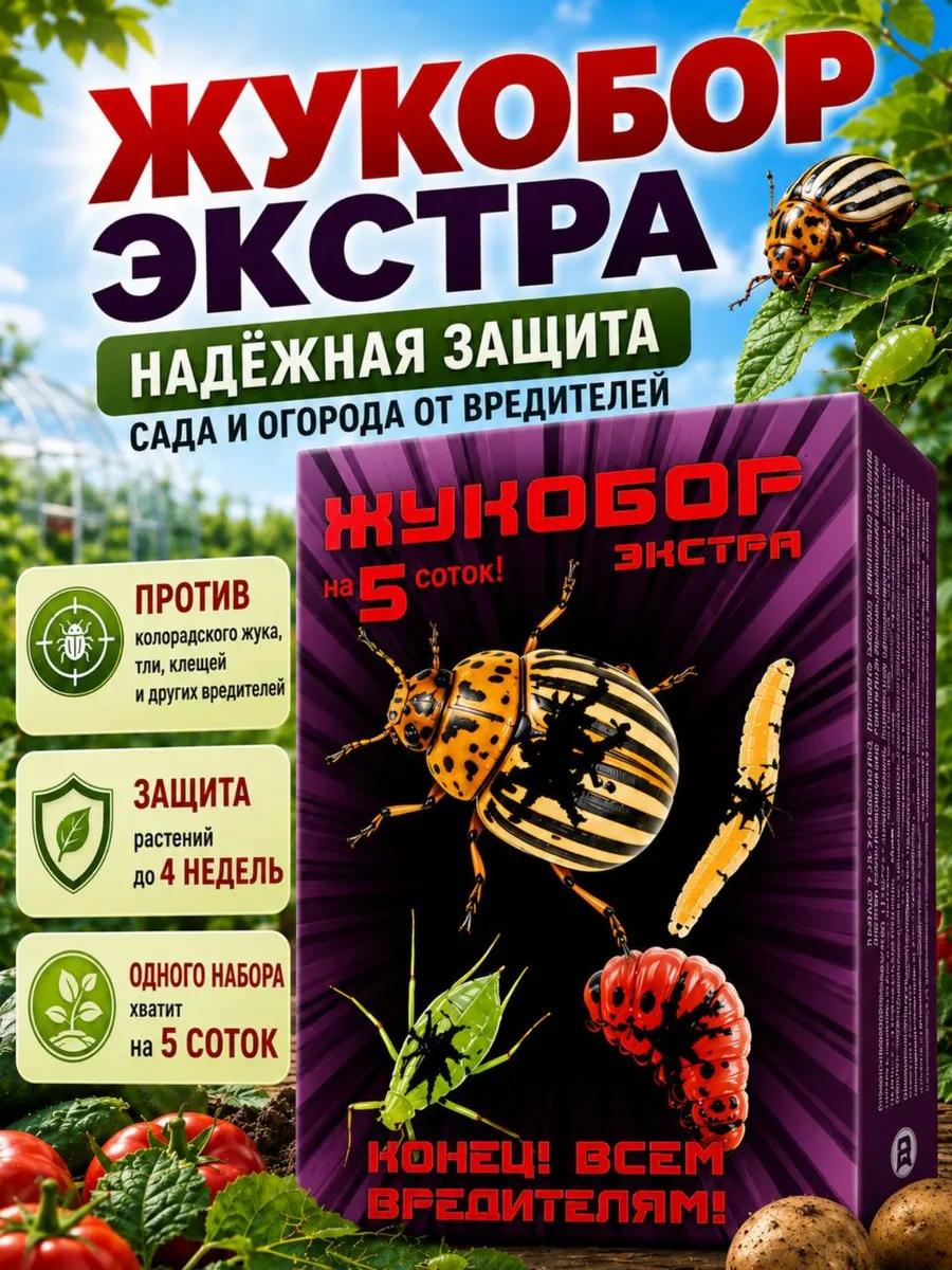 Жукобор Экстра от колорадского жука на 5 соток